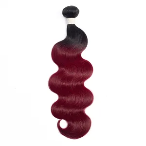 Волнистые бразильские волосы, красные человеческие волосы с эффектом омбре, двойной уток, оптовая продажа, дистрибьюторы человеческих волос