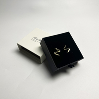 Boîte à Bijoux et d'Emballage Personnalisable de Luxe en Carton Rigide Coulissante avec Tiroirs pour Bagues et Parfum, Dorure à Chaud et Vernis Sélectif UV