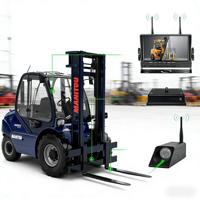 Kit de mise à niveau de caméra pour chariot élévateur, caméra arrière sans fil 720P, moniteur à écran partagé, pour chariot élévateur lourd et chargeuse compacte, certifié CE FCC RoHS