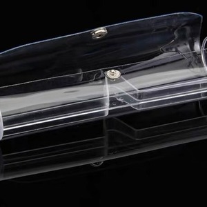 Étui à lunettes en plastique transparent, 15x4.6x2.3 Cm, boîte de rangement rectangulaire légère et portable pour lunettes de lecture unisexe - Product Image 4