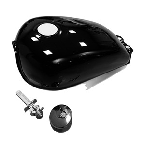 Réservoir d'essence universel pour <span class=keywords><strong>moto</strong></span> GN125, <span class=keywords><strong>peinture</strong></span> UV rétro modifiée, sans trou latéral, avec bouchon de réservoir et interrupteur - Product Image 4