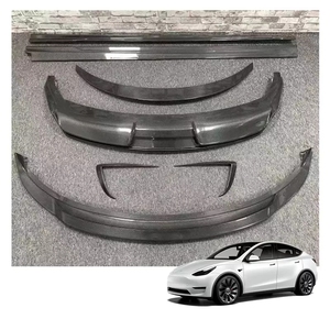 Auto Part Car Accessories Carbon Fiber Part Side Skirt Rear <strong>Diffuser</strong> Rear Spoiler Front Lip for Tesla <strong>Model</strong> <strong>3</strong> Bodykit - Product Image 1