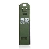 Accessoires de survie Sifflet d'urgence extérieur avec allume-feu en silex pour le camping et la randonnée