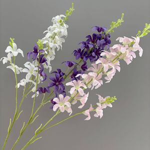 Flor Artificial de Delphinium de Colores Mezclados, Flor de Seda para Decoración de Bodas, Hogar, Accesorios de Fotografía al Aire Libre - Product Image 1