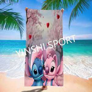 Vente chaude personnalisé points serviette de plage enfants nager serviettes de bain pour enfants émission de télévision cadeau pour garçons filles - Product Image 3