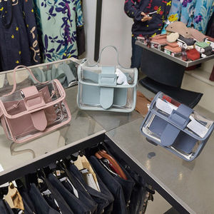 Borsa a Tracolla <span class=keywords><strong>Mini</strong></span> Classica da Donna in PVC Trasparente e Pelle PU, Collezione Estate 2025, Tinta Unita, Chiusura con Cerniera, Moda, 10x10x5cm, Fodera Wulibu - Product Image 3