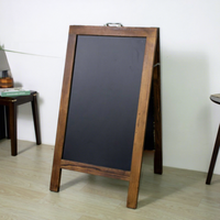 Tableau d'affichage double face en bois de style pastoral moderne pour bar, café, mariage, art