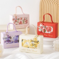 Boîte à cadeaux portable de style Ins, élégante pour mariage, anniversaire, emballage de bonbons, boîte à cosmétiques portable, rouge à lèvres, chocolat, biscuits, boîte cadeau