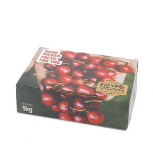 アップルストロベリーオレンジパイナップルベジタブルフルーツバナナカスタム配送カートンボックス用二重壁段ボール箱