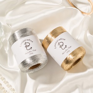 Corda in Macramè 100% Poliestere con Anima in <span class=keywords><strong>Filo</strong></span> d'Oro e Argento da 1mm, <span class=keywords><strong>Filo</strong></span> per Tessitura Fai-da-Te per Decorazioni Natalizie - Product Image 3