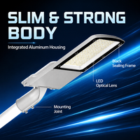 50W-300W Kommerzielle LED-Straßenbeleuchtung Hocheffiziente Außenbeleuchtung IP65 Aluminiumgehäuse für Autobahn- und Kommunalprojekte