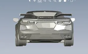 Alerón trasero de fibra de carbono para Corvette C8 Z07, estilo Z06, 2019-21,