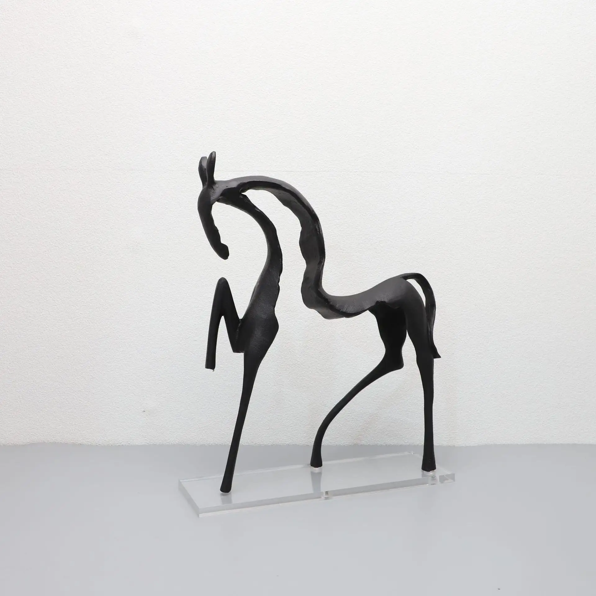 Новый китайский чугунный конь Настольный художественный декор для гостиной исследование животных орнамент домашний декоративный орнамент