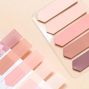 Morandi Color Bookmark Marcador Plástico Sticky Note Tab PET impermeável Planner Adesivos Índice Tabs - Product Image 4