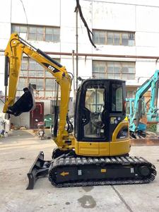 Mini-excavatrice sur chenilles Caterpillar CAT 303C CR d'occasion, d'origine japonaise, 3 tonnes, petite pelle avec cabine et lame de bulldozer pour la construction - Product Image 1