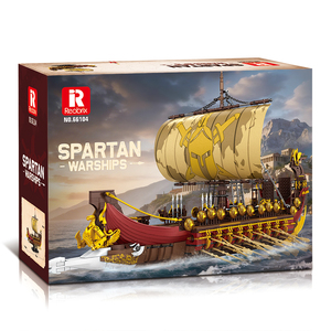 Ensemble <span class=keywords><strong>de</strong></span> blocs <span class=keywords><strong>de</strong></span> construction Reobrix 66104 Navire <span class=keywords><strong>de</strong></span> <span class=keywords><strong>guerre</strong></span> Spartan, 3043 pièces, modèle <span class=keywords><strong>de</strong></span> trireme grec antique, 78 cm, grand navire historique, jouet - Product Image 6