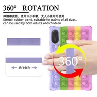 Étui de tablette en silicone pour enfants, vente en gros, avec protection à 360° °   Support rotatif et poignée, housse de protection antichoc et anti-chute pour Redmi Pad 2 11 pouces