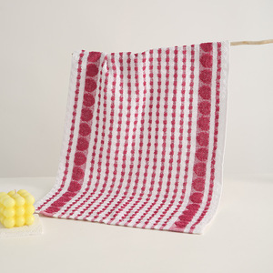 Striped Kitchen <b>Towel</b> 38x60 Cm Absorbent Rectangle For Home Use Green White Pattern - Product Image 3