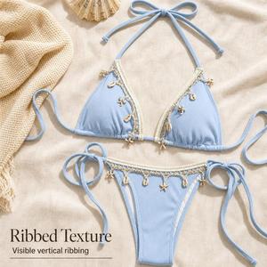 Bas de bikini côtelé pour femme, tendance, pour la plage, la piscine et les vacances - Product Image 5