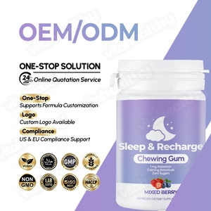 Vitahealthy OEM/ODM Marque Privée Chewing-gum <span class=keywords><strong>Sommeil</strong></span> & Recharge Formule Zéro Sucre avec Mélatonine <span class=keywords><strong>pour</strong></span> Améliorer la Qualité du <span class=keywords><strong>Sommeil</strong></span> - Product Image 4