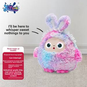 Jouet en peluche intelligent et éducatif Jopark ODM Kawaii Dun Dun Ledodo AI, mignon, vert, doux, en tissu de coton, vente en gros - Product Image 3