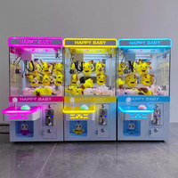 Vente en gros d'usine, petits jouets en plastique, mini peluches, grue à griffes, cadeau personnalisable pour machine de jeu d'arcade, enfants