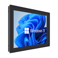 Monitores de pantalla táctil capacitiva/resistiva de pantalla ancha IPC de 10-21 pulgadas, PC Industrial, Monitor de montaje en Panel de grado Industrial