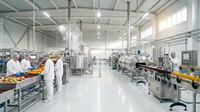 Línea de Producción de Jugo de Piña y Naranja NFC Equipada con Exprimidor, Homogeneizador de Alta Presión, Esterilizador y Máquina de Llenado