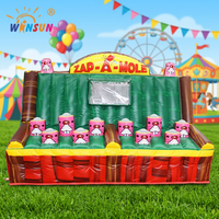 WINSUN Jeu sportif gonflable commercial, jeux interactifs d'intérieur, jeu gonflable Zap-a-mole Ips pour enfants