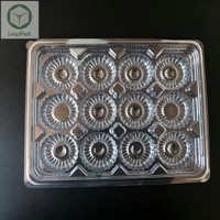 Contenants en plastique transparent jetables pour cupcakes, desserts, muffins, gâteaux au chocolat, boîtes d'emballage alimentaire 5403