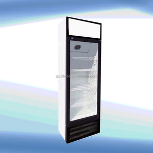 <span class=keywords><strong>Vitrina</strong></span> <span class=keywords><strong>de</strong></span> congelador vertical 360L <span class=keywords><strong>una</strong></span> <span class=keywords><strong>puerta</strong></span> <span class=keywords><strong>de</strong></span> vidrio <span class=keywords><strong>de</strong></span> pie Refrigerador temperatura única Enfriador <span class=keywords><strong>de</strong></span> 0 ~ 8 grados - Product Image 1