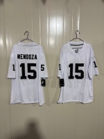 Las Vegas Vente en Gros Hommes 2026 Blanc Fernando Mendoza # 2 Jandi # 15 Rosby # 98 Manches brodées pour le baseball