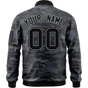 Custom Men's Varisty Jacket Full Zip Windproof Bomber Jacket Personalized <b>Stitched</b> Letterman Baseball <b>Coat</b> Autumn Casual - Product Image 2