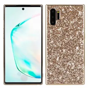 三星 Galaxy Note 10 Plus S10 S8 Note 9 保护套保护套批发闪亮闪光电镀 PC 手机壳