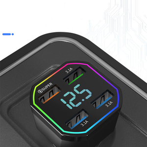 Chargeur de voiture <span class=keywords><strong>USB</strong></span> <span class=keywords><strong>C</strong></span> <span class=keywords><strong>20W</strong></span> à charge rapide avec traceur GPS, <span class=keywords><strong>adaptateur</strong></span> allume-cigare 4 ports, chargeur de téléphone de voiture PD QC pour iPhone Galaxy - Product Image 6