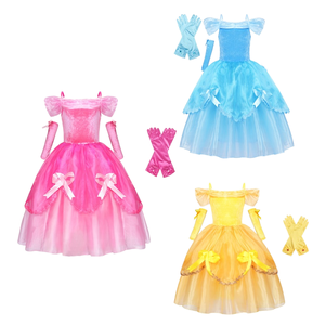 Vestido de Princesa <span class=keywords><strong>Bella</strong></span> para Niñas al por Mayor, Disfraz de <span class=keywords><strong>la</strong></span> <span class=keywords><strong>Bella</strong></span> <span class=keywords><strong>y</strong></span> <span class=keywords><strong>la</strong></span> <span class=keywords><strong>Bestia</strong></span>, Traje de Poliéster para Halloween <span class=keywords><strong>y</strong></span> Carnaval - Product Image 1