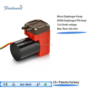 4.6L/Min Flow PPS High Mass Flow EPDM Diaphragm Mini <strong>Air</strong> <strong>Pump</strong> 12V DC Brushless Motor Sampling <strong>Micro</strong> Vacuum <strong>Pump</strong> - Product Image 3