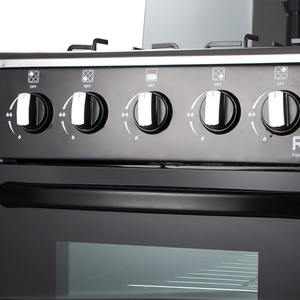 Cuisinière à <span class=keywords><strong>Gaz</strong></span> RAF Quatre Feux avec Four Intégré, Boutons Poussoirs GPL, pour Cuisine Domestique avec <span class=keywords><strong>Couvercle</strong></span> en Verre - Product Image 6