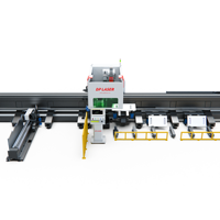 Máquina de Corte Láser CNC de 4 Ejes con 3 Mandriles, Automática, con Clasificación IPG, Serie DPE-L, Carga Automática de Chatarra Metálica