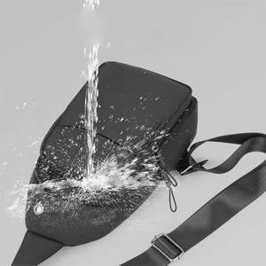 Men's Custom Logo Waterproof Crossbody Fanny Pack Waist Pouch Zipper Closure <b>Travel</b> Chest Bag for Sports - Product Image 6