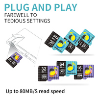 CHUXIA Fabrik Großhandel 16GB-512GB V30 Plastik TF/SD Speicherkarte für Auto-DVR, Handy & Kamera - Schwarz
