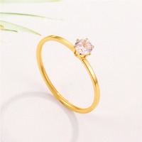 Hot Selling Rvs Rosébloemenpaar Ring Verlovingstrouwring Paar Ring Voor Valentijnsverjaardag Cadeau