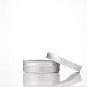 Pot d'étanchéité en feuille d'aluminium vide personnalisé de 10ml 50ml 100ml 250ml 500ml Couvercle en aluminium Pots en étain cosmétiques