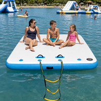Système de quai gonflable modulaire avec sections extensibles pour marinas privés, complexes hôteliers et maisons de bord de lac