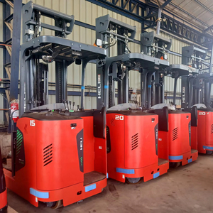 Heli 1,6 T 2 T 2,5 T Almacén Apilador Camión de alcance eléctrico Carretilla elevadora de alcance de batería de 2 toneladas con palanca de cambios lateral - Product Image 1