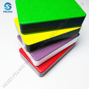 Hoja de textura de plástico HDPE Paneles sándwich Polietileno HDPE Hoja de doble color - Product Image 5