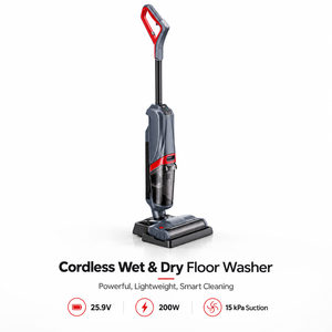 Aspiradora Inalámbrica Húmeda/Seca 15KPa, Limpiador de Pisos Inteligente con Agua Electrolizada, Autolimpieza y Secado con Calor F203C  OEM ODM - Product Image 1