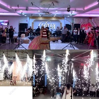 Système de tir de feux d'artifice rotatif à 360 degrés pour mariage, grande sphère moderne en acier, à commande à distance, pour feux d'artifice pyrotechniques d'intérieur à froid
