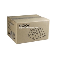 Support de rangement triangulaire en métal pour disques vinyles LP et platines