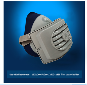 Respirador de media cara con certificación CE, a prueba de polvo, ligero, reutilizable, lavable, con filtro de gas ácido de 3 capas, antivaho, de TPE - Product Image 2